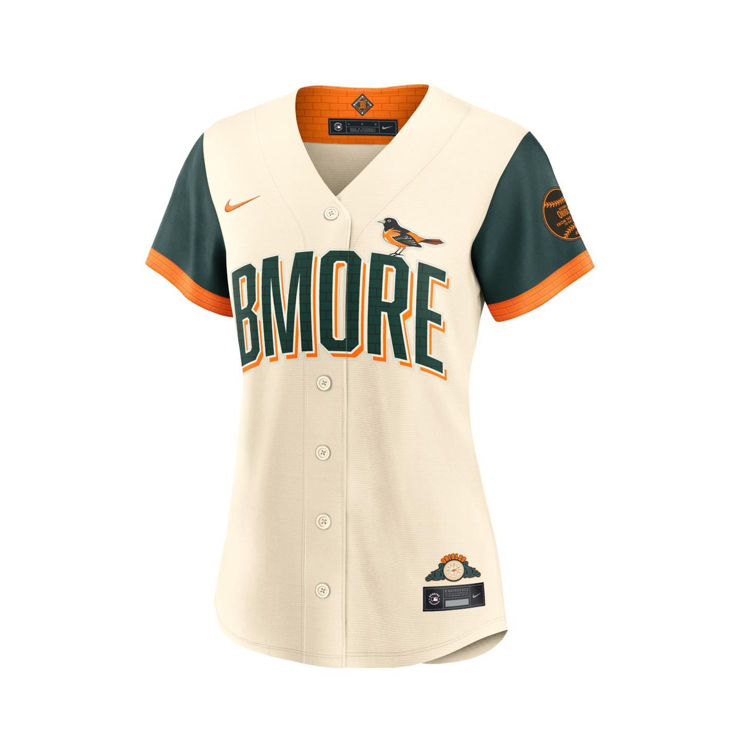 Женский топ Nike Natural Baltimore Orioles 2026 City Connect Stadium Jersey — фото 2