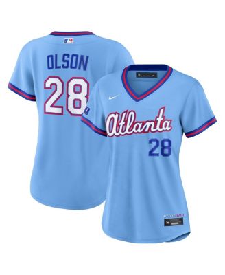 Women's Matt Olson Powder Blue Atlanta Braves 2026 City Connect Stadium Jersey