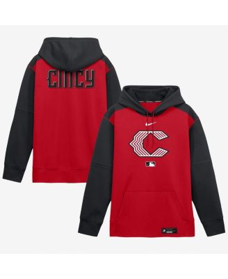Men's Red/Black Cincinnati Reds 2026 City Connect Authentic Collection Therma-FIT Hoodie