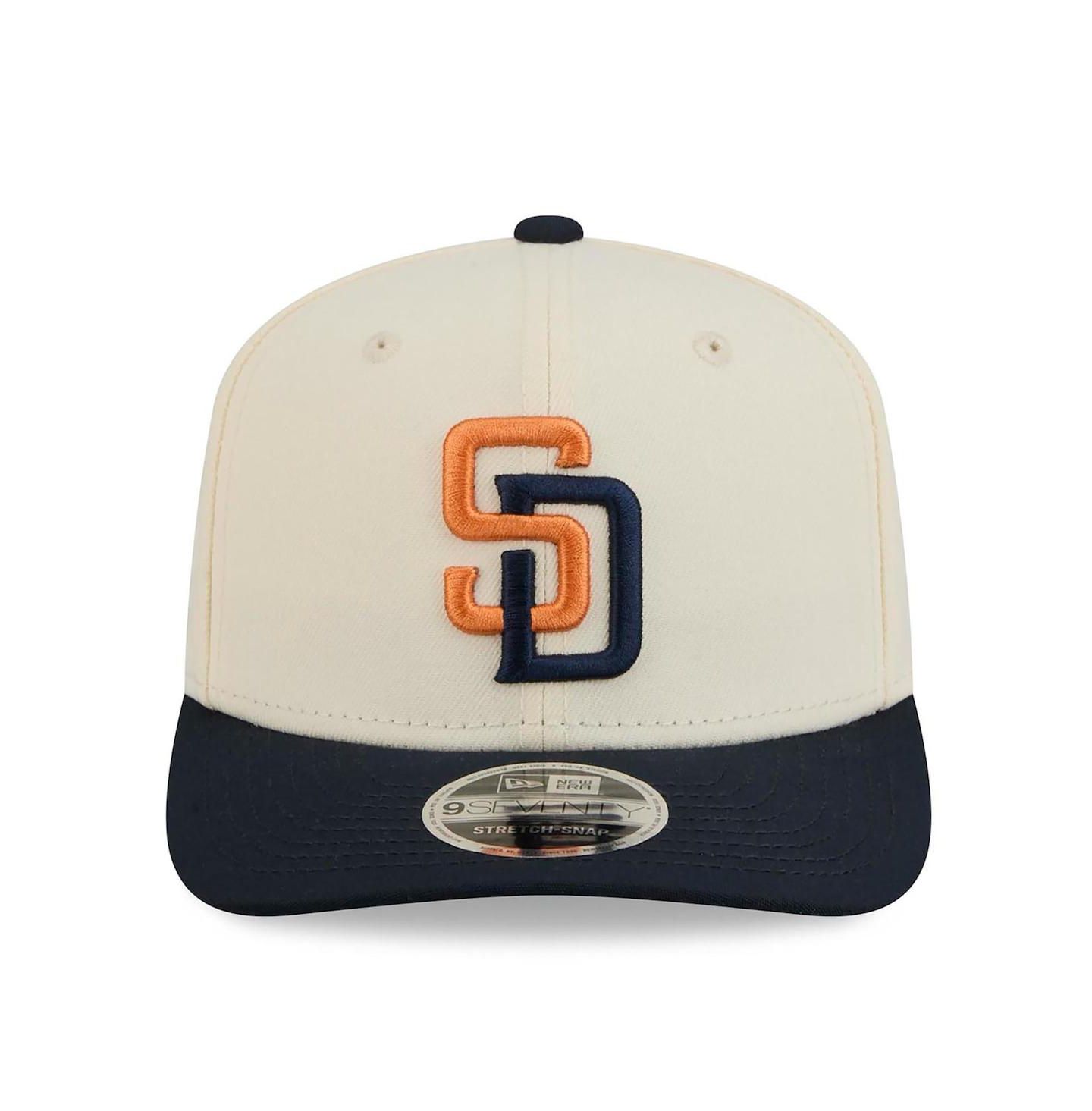 Мужская кепка New Era Cream/Navy San Diego Padres 2026 City Connect 9SEVENTY Adjustable Hat — фото 2