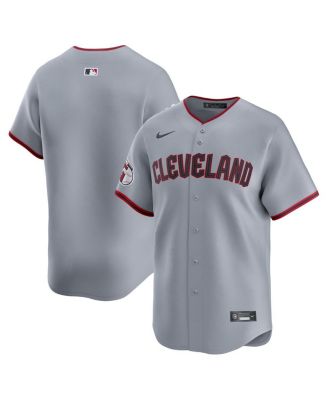 Men's Gray Cleveland Guardians Road Limited Jersey