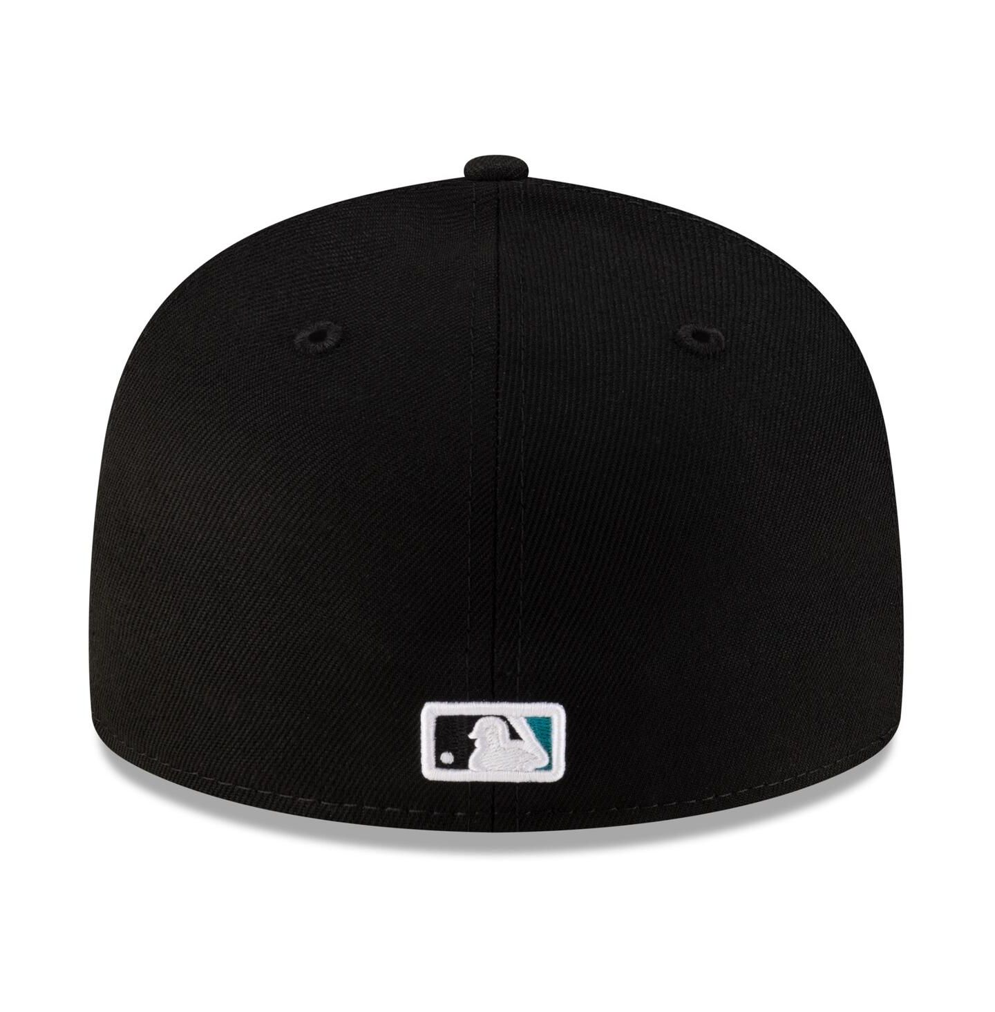 Мужская кепка New Era Black Florida Marlins On-Field Authentic Collection 59FIFTY Fitted Hat — фото 4