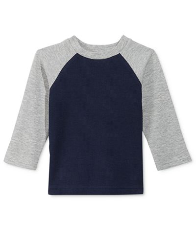 First Impressions Baby Boys' Raglan-Sleeve Thermal Top, Only at Macy's