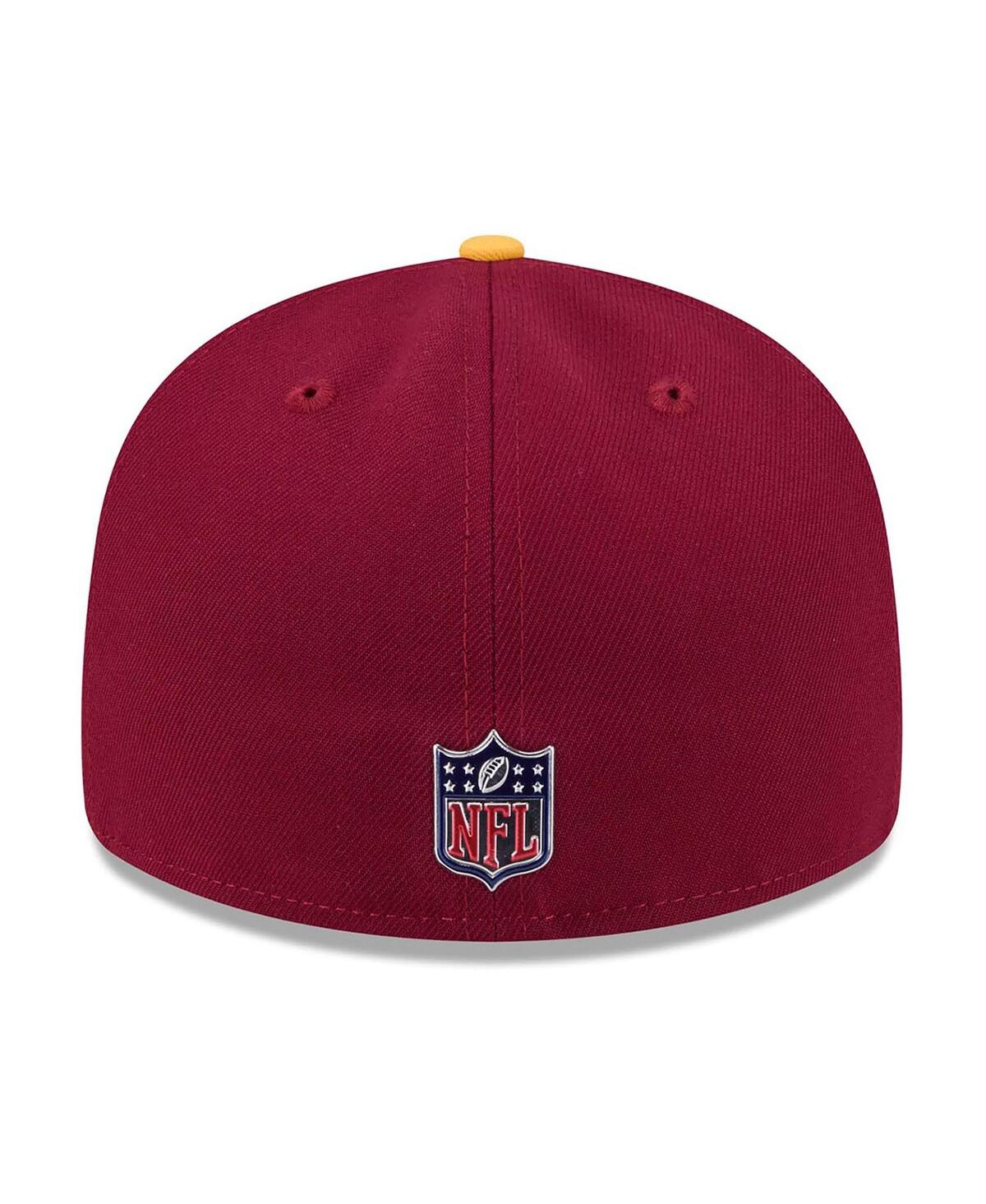 New Era Men's Burgundy/Gold Washington Commanders 2026 Nfl Draft Pre-Curved 59FIFTY Fitted Hat