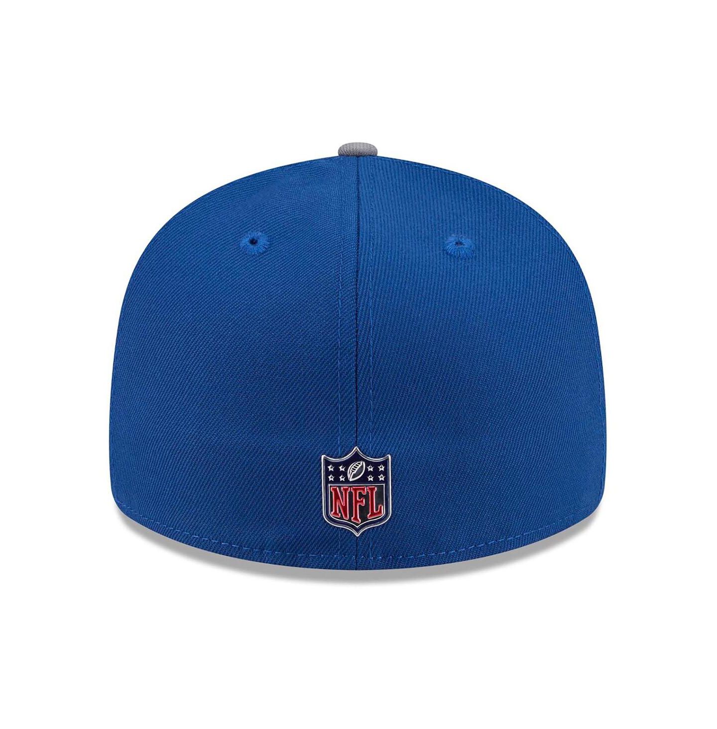 Мужская кепка New Era Royal/Gray Indianapolis Colts 2026 NFL Draft Pre-Curved 59FIFTY Fitted Hat — фото 4