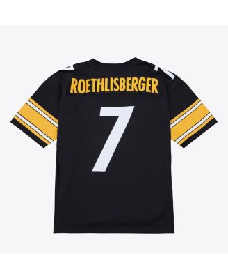 Mitchell Ness Men's Ben Roethlisberger Black Pittsburgh Steelers 2001 Legacy Throwback Replica Jersey