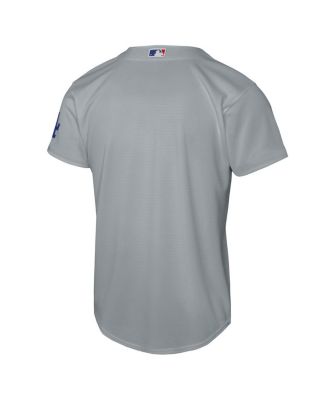 Big Boys and Girls Gray Los Angeles Dodgers Alternate Stadium Jersey