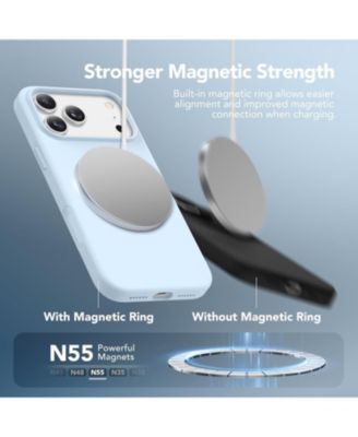 Magnetic for iPhone 17 Pro Max Case, Compatible with MagSafe Liquid Silicone Anti-Scratch Shockproof Protective Phone Case
