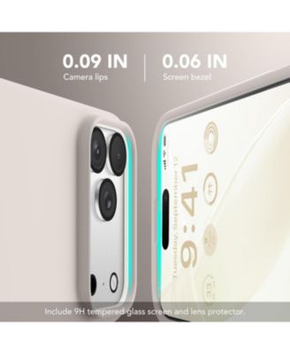 Magnetic for iPhone 17 Pro Case, Compatible with MagSafe, Liquid Silicone Anti-Scratch Shockproof Protective Phone Case 6.3 inch, Stone