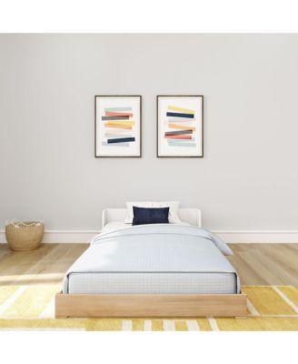 Max and Lily Mid-Century Modern Twin Floor Bed