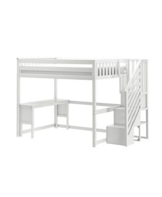Classic Full High Loft, Desk,  Staircase