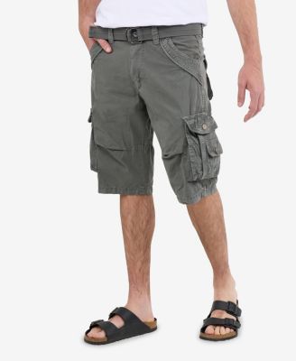 Big & Tall Cargo Shorts Camo & Solid Colors 12.5" Inseam Knee Length Classic Fit Multi Pocket