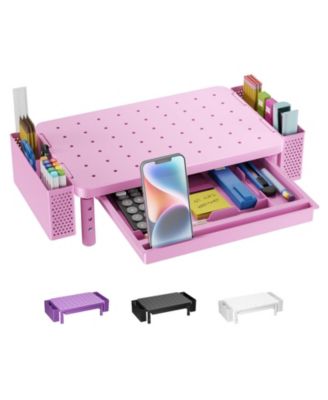 Monitor Stand Riser Drawer Pen Holder Adjustable desktop organizer