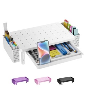 Monitor Stand Riser Drawer Pen Holder Adjustable desktop organizer