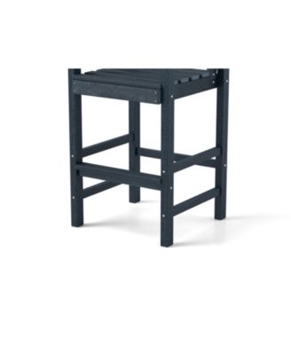 HDPE Adirondack Bar Chairs Set of 2 with Wide Armrests