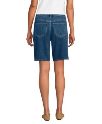 Petite Lightweight Denim Mid Rise 10" Shorts