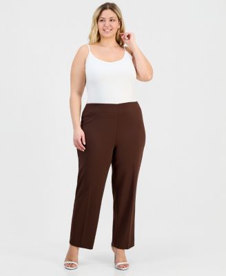 Plus Size Hollywood Slim-Fit Ankle Pants
