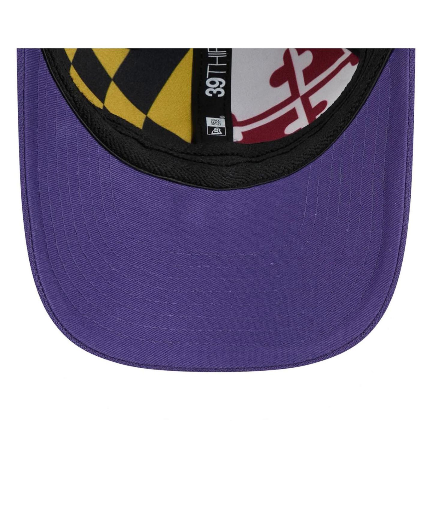 Мужская кепка New Era Black/Purple Baltimore Ravens 2026 NFL Draft 39THIRTY M-Crown Flex Hat — фото 5