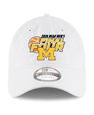 Men's White Michigan Wolverines 2026 NCAA Men's Basketball Tournament March Madness Final Four 9TWENTY Adjustable Hat