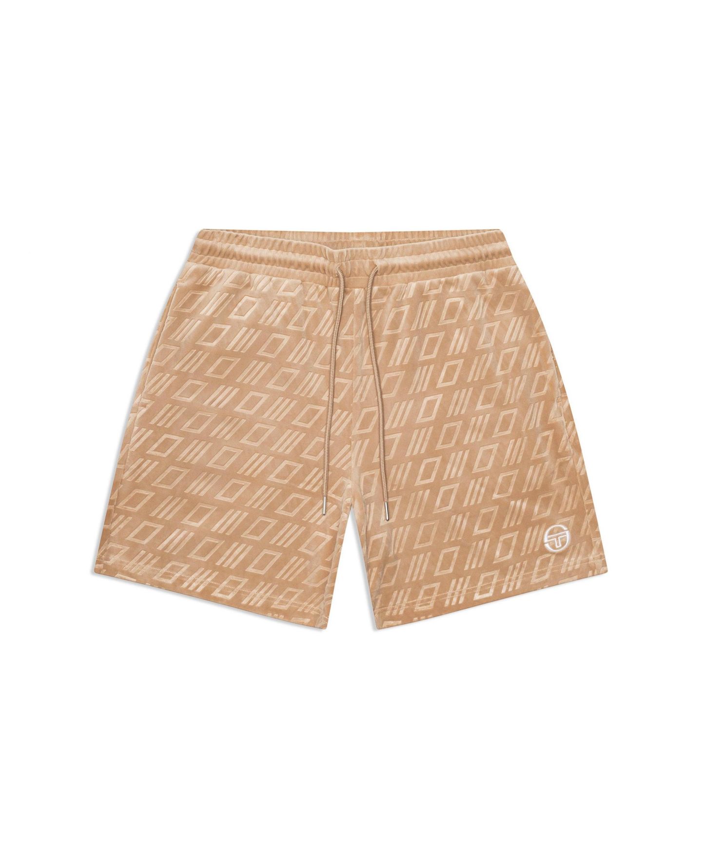 Мужские шорты Sergio Tacchini Bandiera Debossed Velour Short, цвет: Humus — фото 5