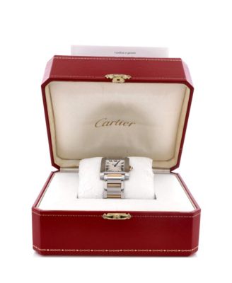 Tank Francaise Automatic Watch in Stainless Steel and Gold 28mm