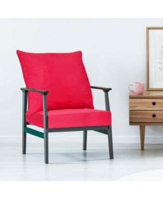 Deep Seat Chair Cushion Pads with Ties for Indoor and Outdoor