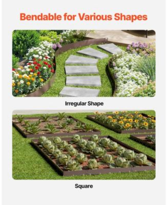 Steel Landscape Edging, 5 Pack, 39 x 4 inches, Rust-Resistant, for Lawn and Garden Use