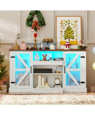 59-Inch LED Media Console with 22 Dynamic Lighting Modes