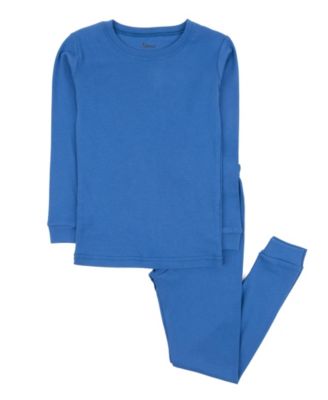 Toddler Matching Family Two Piece Cotton Long Sleeve Solid Color Pajamas 2T-5T