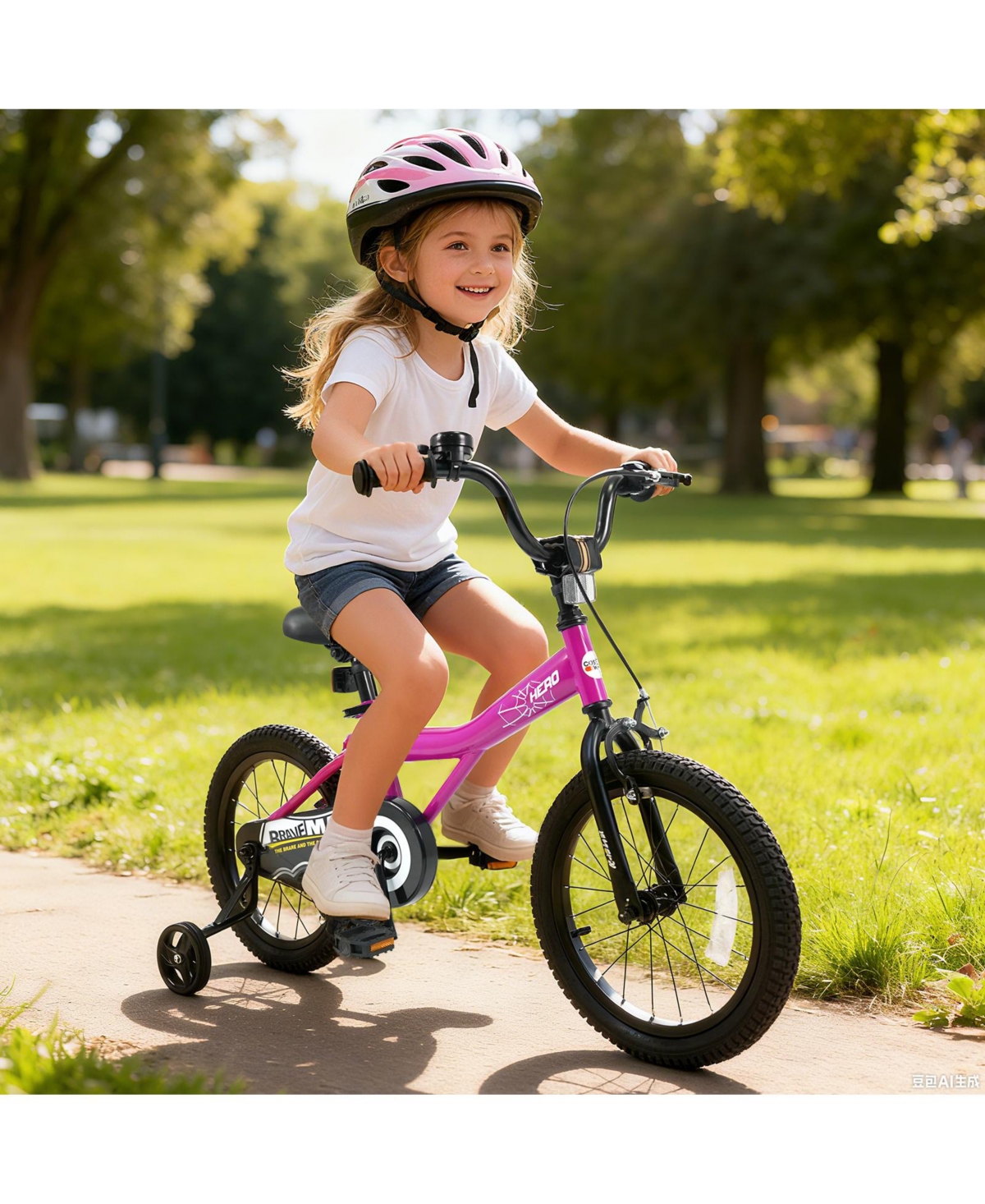 Slickblue Toddler Easy-Learn Bike with Detachable Training Wheels