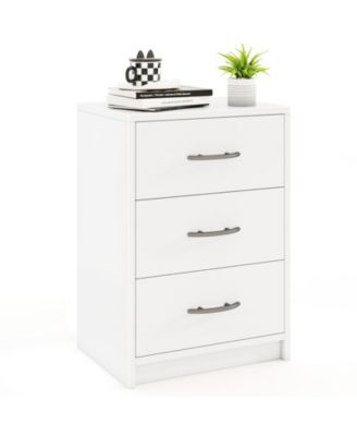 3 Drawer Nightstand with Storage for Living Room