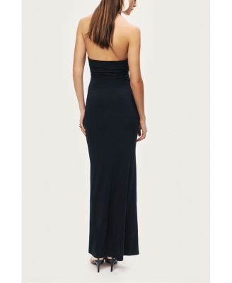 Women's Halter Neck Cut-Out Maxi Dress