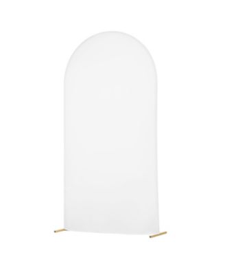 Arch Backdrop Stand, 7.2 x 4 feet, Gold Metal for Weddings and Celebrations, Easy Assembly