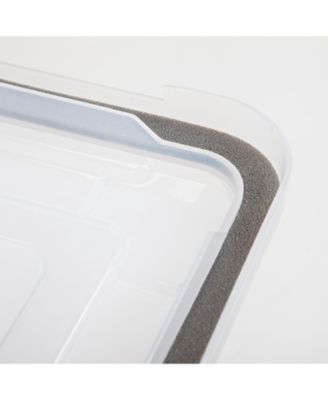 USA File Box WeatherPro File Organizer Plastic File Box for Letter/Legal File, Durable Lid and Seal with Secure Latching Buckles, Stackable