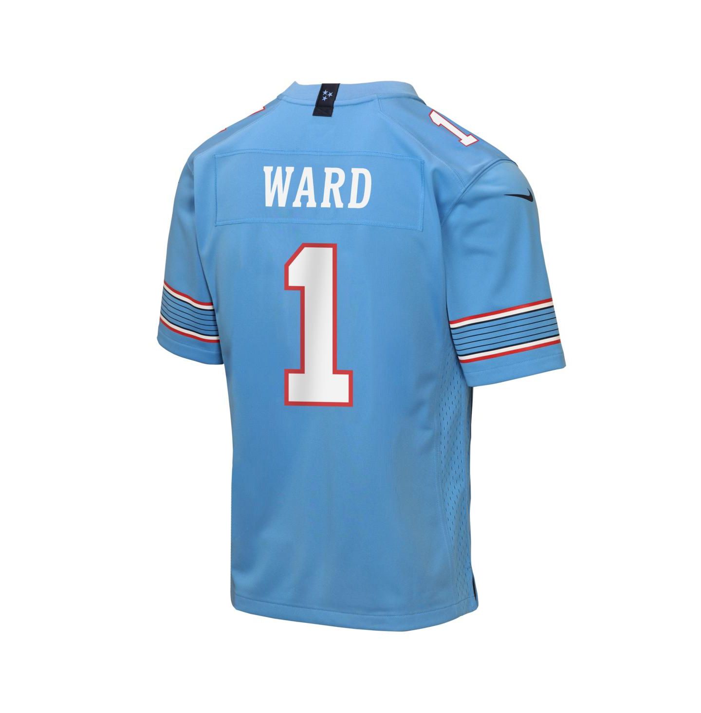 Детская игровая джерси Nike Cameron Ward Tennessee Titans, Light Blue — фото 3