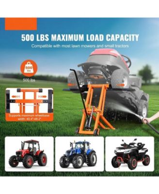 Lawn Mower Lift, 500 lbs Capacity, Hydraulic Jack for Riding Tractors