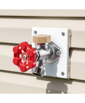 Anti-Siphon Frost-Proof Sillcock, 12" Outdoor Faucet Bib with Backflow Preventer