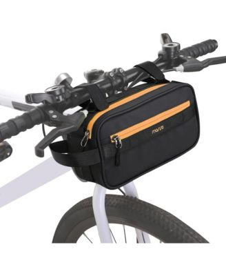 Waterproof Bike Handlebar Bag with Shoulder Strap, Bicycle Front Storage Pouch for Commuting Cycling Travel