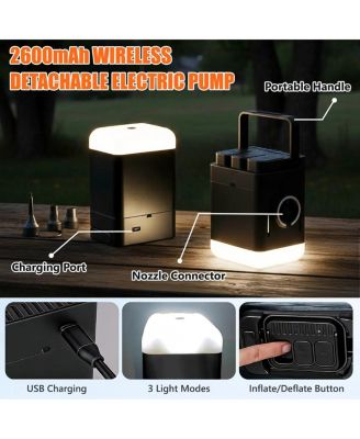 Car Air Mattress for Back Seat with Rechargeable Pump, Comfortable Travel Bed for SUV and Sedan Trips