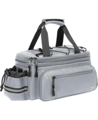 Insulated Bike Rack Bag with Rain Cover, Bicycle Trunk Cooler with Foldable Panniers for Commuting Travel Outdoor Cycling