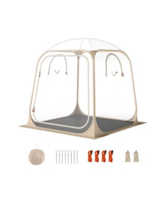 7 x 7 FT Clear Pop-Up Sports Tent Waterproof Bubble Pod with Sealed Floor