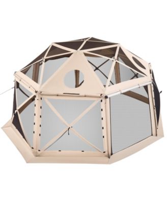 15 x 15 Ft Pop-Up Spherical Gazebo Screen Tent for 12-15 People