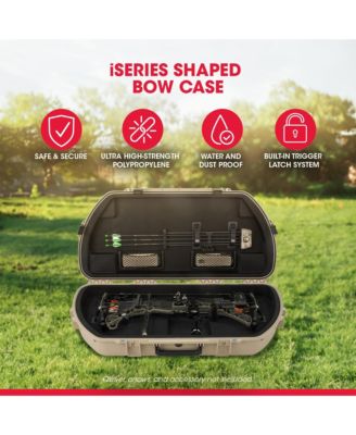 Hard Protective Storage Case, Archery Bow and Arrow iSeries Shaped Case, Tan