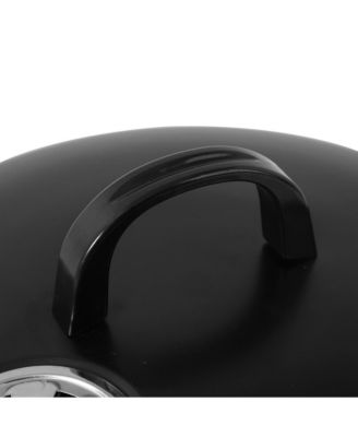 Detachable Vertical Charcoal Smoker - Portable BBQ Grill with Thermometer and Adjustable Air Vent