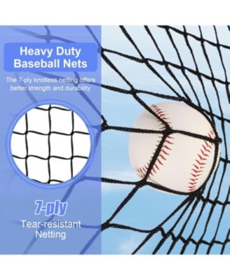 Baseball Softball Practice Net,Pitching Net,Batting Net,with Baseball Tee,Bonus Strike Zone,Target and Bow Frame,for Hitting,Pitching