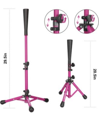 Baseball Tee Batting Tee Softball Tee Portable Travel Hitting Tee,Easy Adjustable Height,Stable Tripod Stand