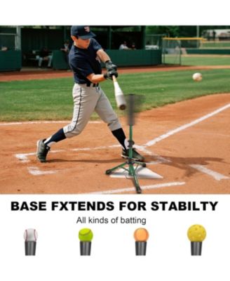 Baseball Tee Batting Tee Softball Tee Portable Travel Hitting Tee,Easy Adjustable Height,Stable Tripod Stand