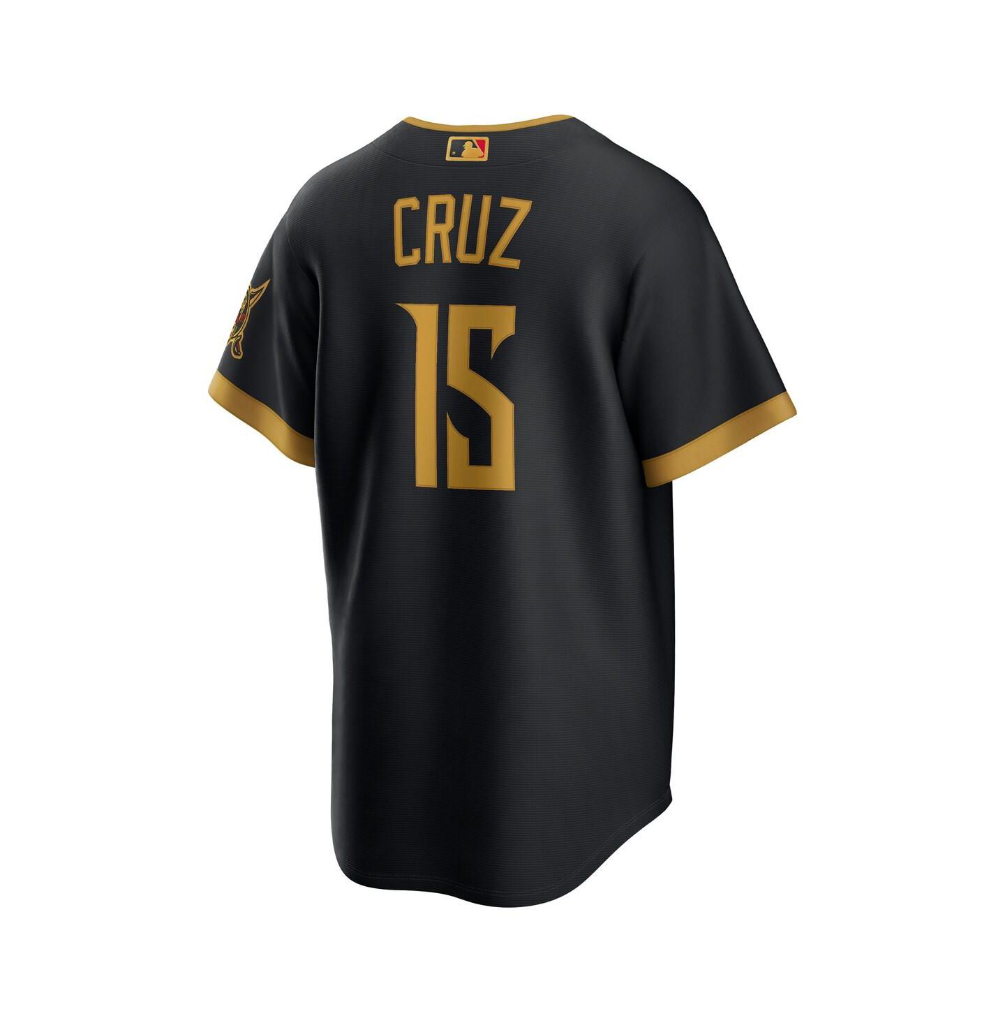 Мужской топ Nike Oneil Cruz Black Pittsburgh Pirates 2026 City Connect Stadium Jersey — фото 3