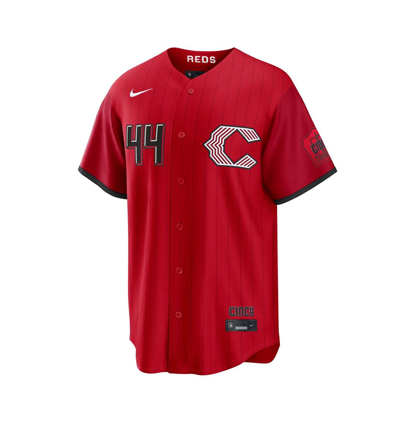 Мужской топ Nike Elly De La Cruz Red Cincinnati Reds 2026 City Connect Stadium Jersey — фото 2