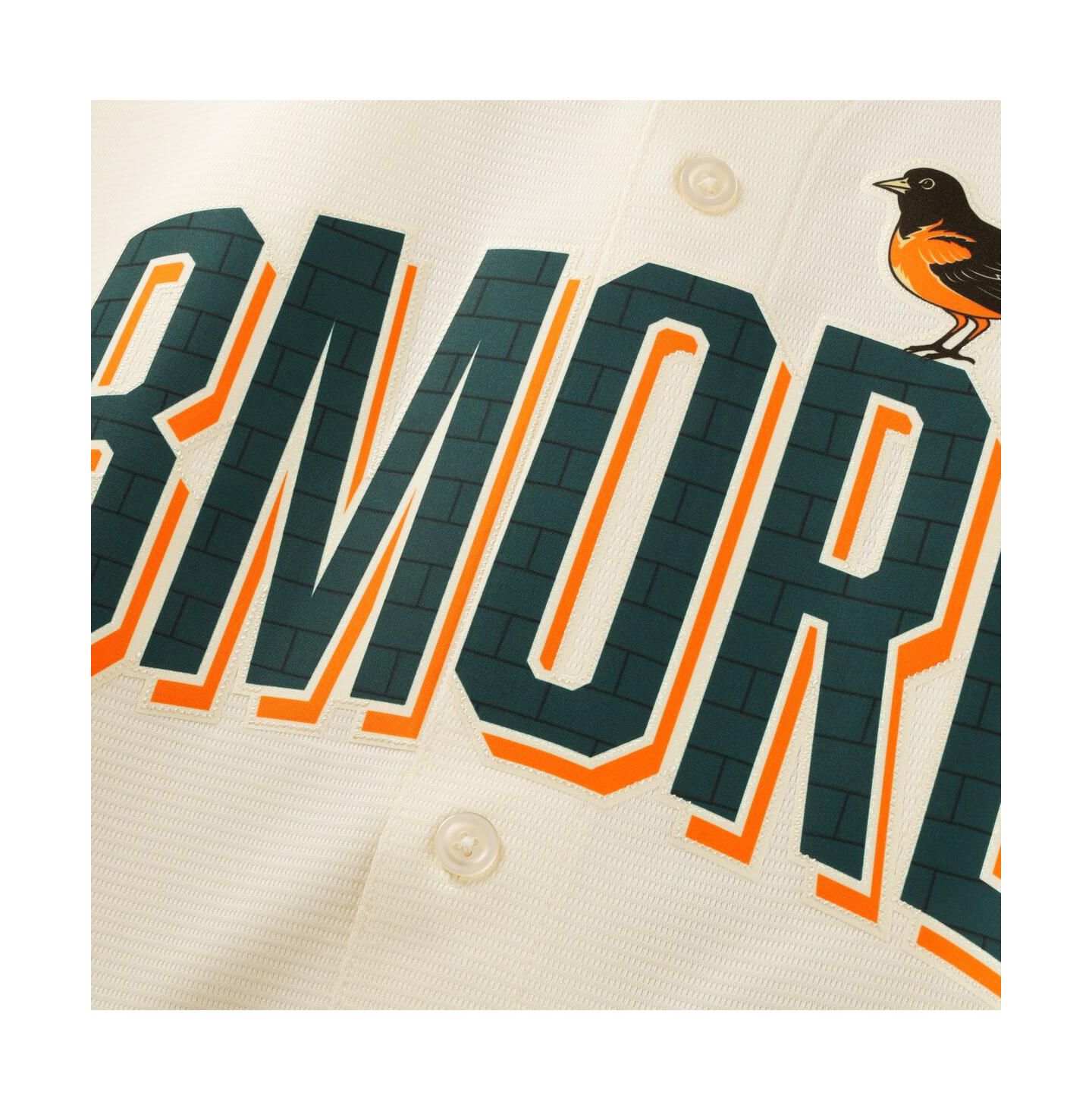 Мужской топ Nike Dylan Beavers Natural Baltimore Orioles 2026 City Connect Stadium Jersey — фото 5